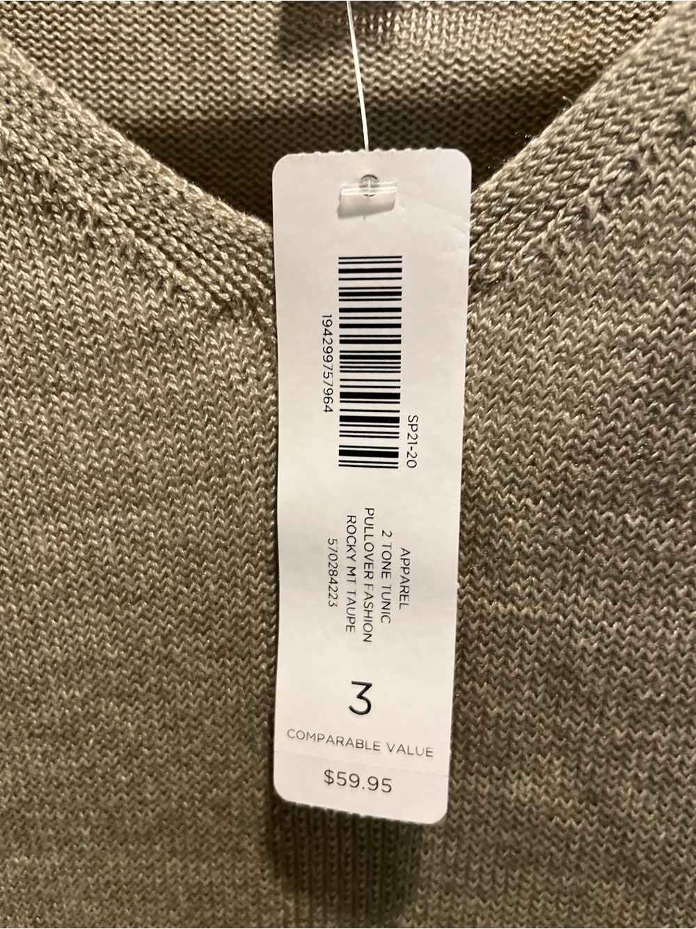 54. NWT WOMENS CHICO’S 3/XL DETAIL SWEATER - Picture 4 of 6